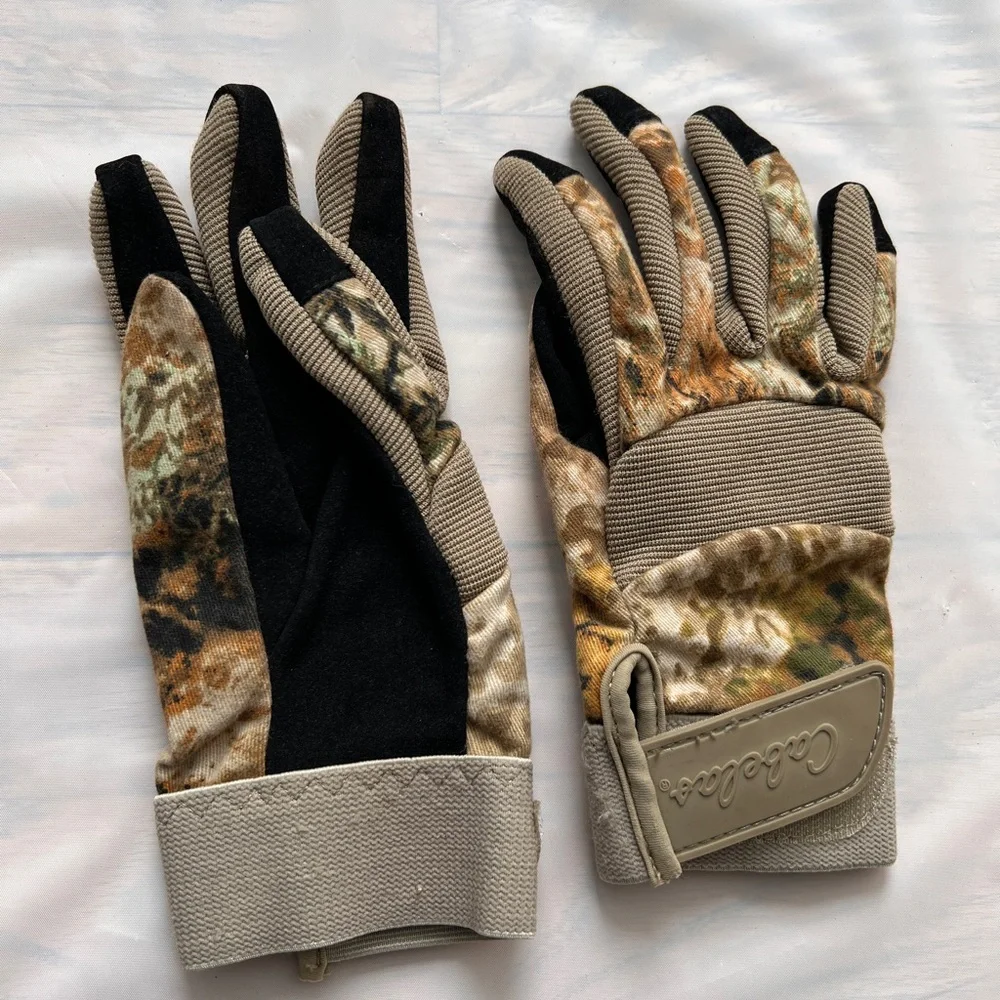 Cabela's hunting Gloves lightweight Adjustable cuff Stretchy Youth women size M